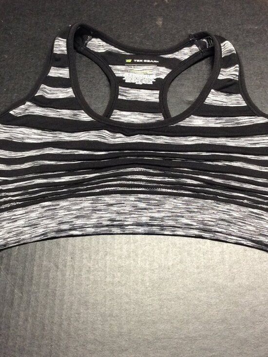 tek gear Other - Tek Gear Black Grey Racerback Sports Bra Light Support Size L